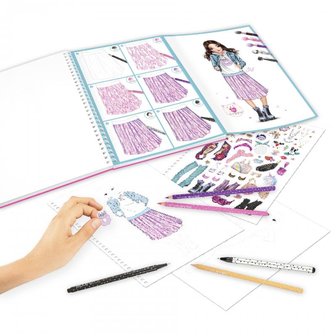 TOPModel kleurboek met kleurpotloden
