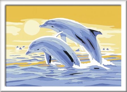 Ravensburger Schilderen op nummer Springende dolfijnen