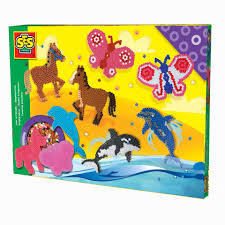 SES Creative Strijkkralenset Paard, Vlinder en Dolfijn